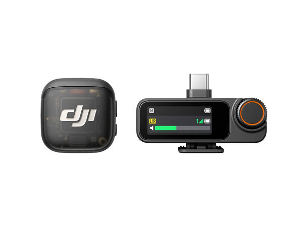 DJI Mic 3 (1 TX + 1 RX) En mottaker og en sender 