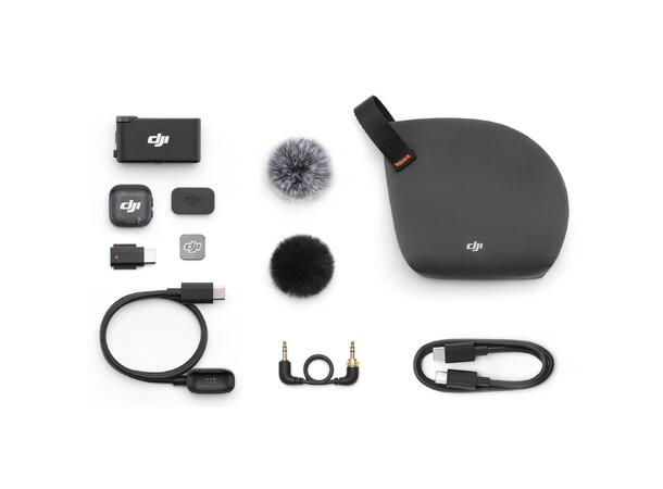 DJI Mic 3 (1 TX + 1 RX) En mottaker og en sender 