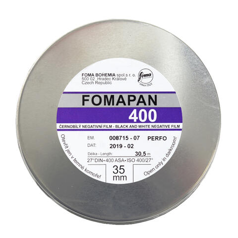 Foma Fomapan 400 135 30,5 meter rull Bulk. ISO 400, S/H-film