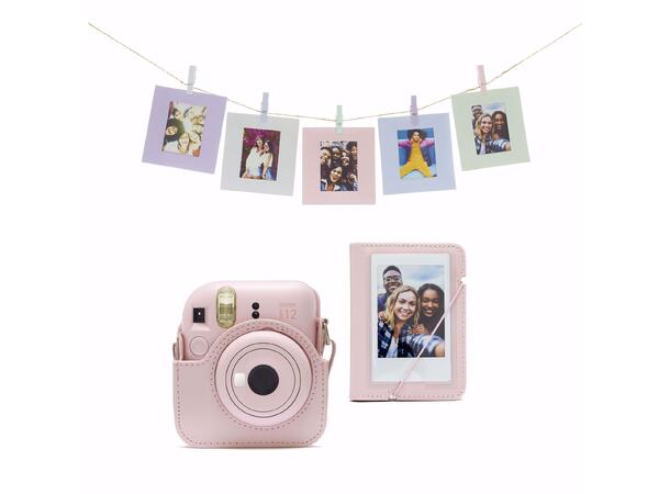 Fujifilm Instax Mini 12 Accessory Kit Blossom Pink. Veske, album og rammer 