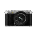 Fujifilm X-M5 kit med XC 15-45mm, S&#248;lv 26MP X-Trans CMOS 4, 6K Video