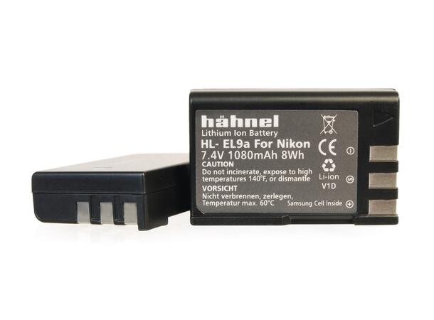 Hahnel Batteri HL-EL9A Nikon Erstatning for Nikon EN-EL9a 
