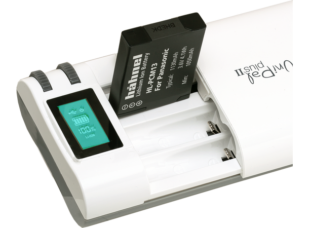 Hahnel Powerstation Unipal Plus II Universallader med LCD-display 