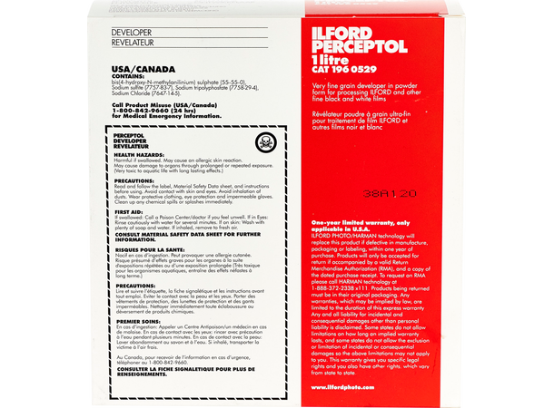 Ilford Fremkaller Perceptol 1L Filmfremkaller i pulverform 