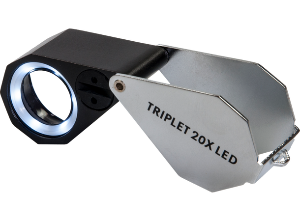Kite Triplet 20x LED Lupe 