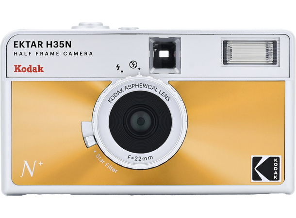 Kodak EKTAR H35N Half Frame Orange Analogt kamera som skyter half frame