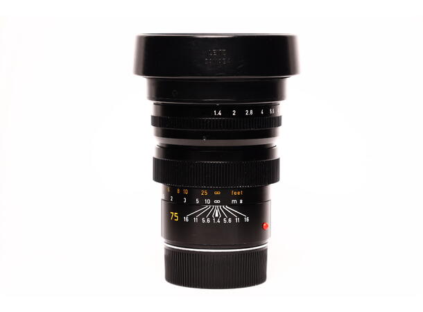 Leica Summilux-M 1:1.4/75 BRUKT BRUKT, Se beskrivelse, med filter.