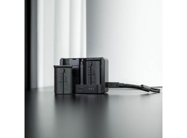 Leica dobbel batterilader BC-SCL6 Dobbel batterilader til Leica BP-SCL6 