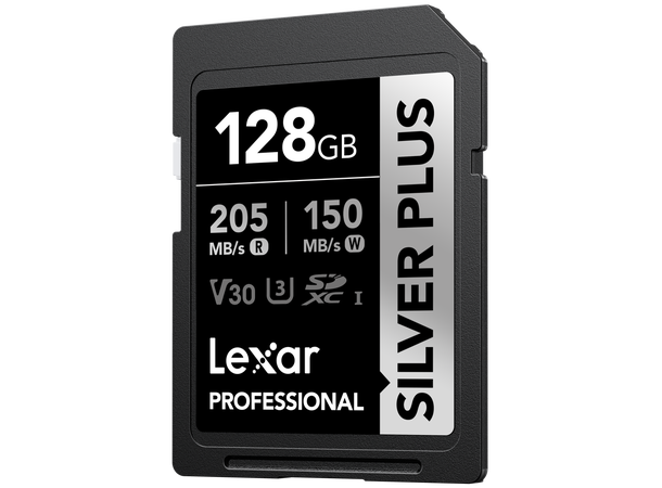 Lexar SDXC SILVER Plus 1066x 128 GB UHS-I/U3/A2/4K R205/W150 (V30) 