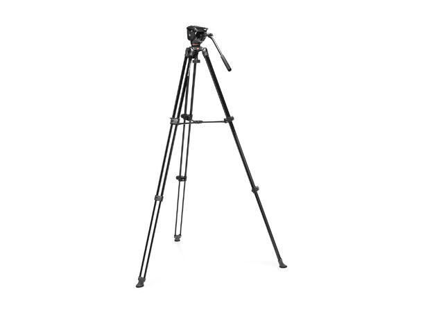 Manfrotto 500X+MVT502AM Video Tripod Kit Videostativ Tvilling Aluminium Ben & Bag 
