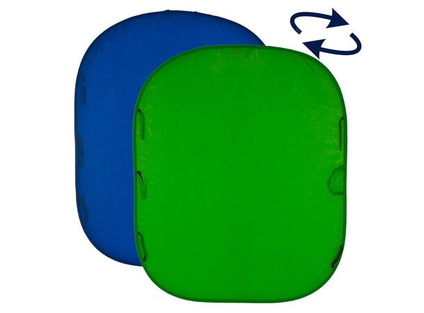 Manfrotto Bakgrunn 1.8x2.1m Chromakey B/G sammenleggbar, 2 farger 