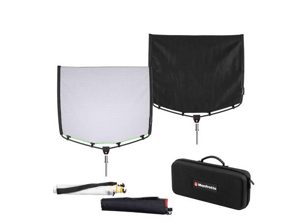 Manfrotto Rapid Flag Kit 60x91 cm Svart flagg og scrimsett 