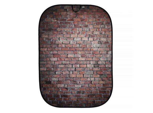 Manfrotto  Classic Red/Distressed White Vendbar bakgrunn  1,5x2,1 