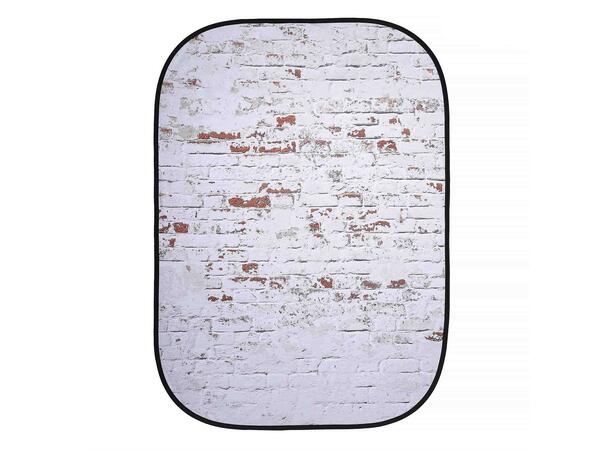 Manfrotto  Classic Red/Distressed White Vendbar bakgrunn  1,5x2,1 