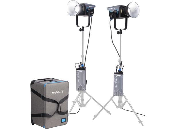 Nanlite FC-500B 2-Light Trolley Case Kit Komplett og kraftfull Bicolor-lyspakke 