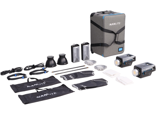 Nanlite FC-500B 2-Light Trolley Case Kit Komplett og kraftfull Bicolor-lyspakke 