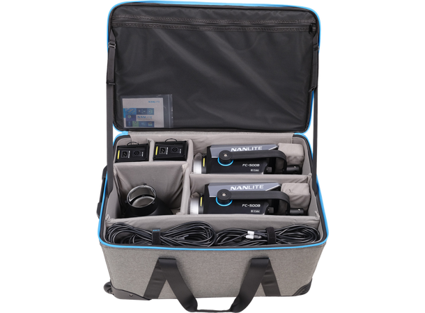 Nanlite FC-500B 2-Light Trolley Case Kit Komplett og kraftfull Bicolor-lyspakke 