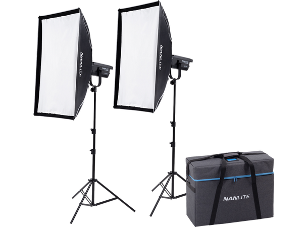 Nanlite FS-150B Bi-color Lyspakke Pakke med 2 LED-lys og softboks 
