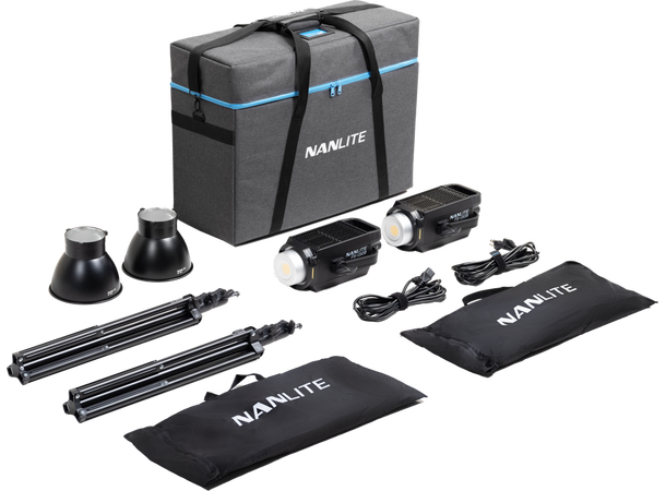 Nanlite FS-150B Bi-color Lyspakke Pakke med 2 LED-lys og softboks 