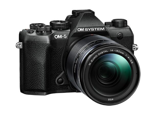 OM SYSTEM OM-5 Mark II Sort kit Sort Kit med 14-150mm f/4-5.6 II 