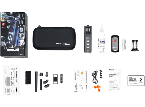 PMI SmokeNINJA-PRO Batteridrevet mini røykmaskin 