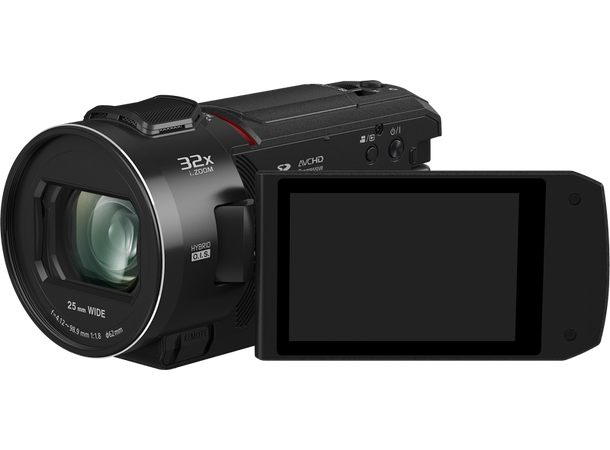 Panasonic HC-VX3 4K Camcorder 24x Optisk zoom, 25mm vidvinkel 