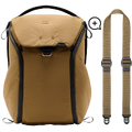 Peak Design Everyday Backpack 20L + Reim Inkludert Slide Lite - 20L Coyote
