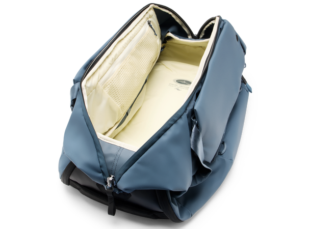 Peak Design Travel Duffelpack 65L Ocean Stor duffelbag som kan brukes som sekk 