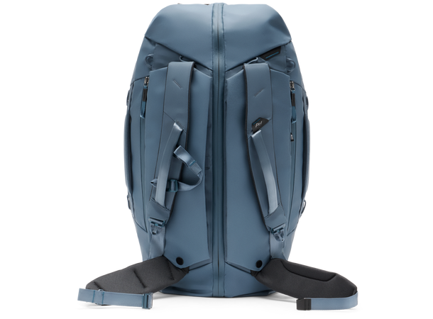Peak Design Travel Duffelpack 65L Ocean Stor duffelbag som kan brukes som sekk 