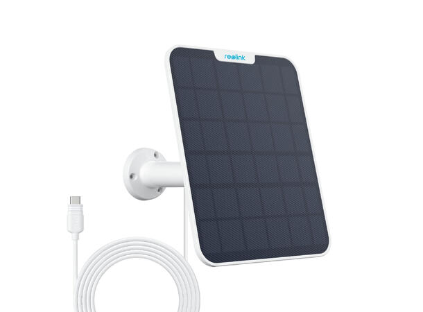 Reolink Solcellepanel 3 12W Hvit 12W Solcellepanel, USB-C 