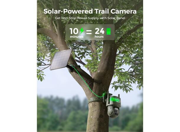 Reolink Trackmix LTE Camo G770-C Pakke Pakke med 6W Solcellepanel og 4G kamera 