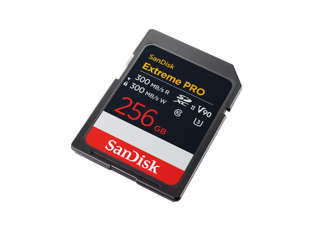 Sandisk Extreme Pro 256 GB V90 UHS-II. R:300/W:300 