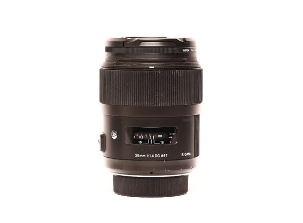 Sigma 35mm f/1.4 DG Art, BRUKT BRUKT, Se beskrivelse, for Nikon F 