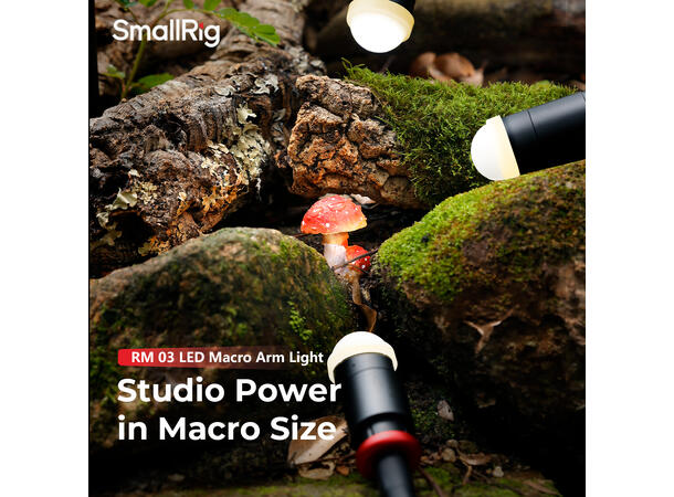 SmallRig 5480 RM 03 Macro LED lys Justerbart makrolys 