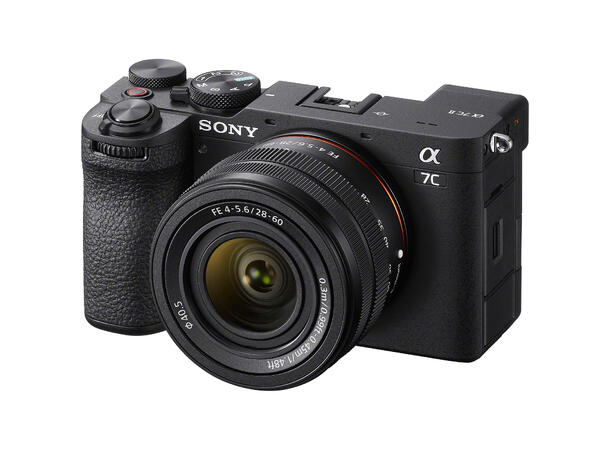 Sony A7C II kit m/ FE 28-60 f/4.0-5.6 Sort, Kompakt størrelse - fullformat 