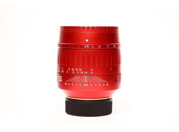 TTArtisans 50mm 1:0.95 Red OX, BRUKT BRUKT, Se beskrivelse, for Leica M 