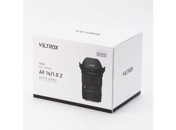 Viltrox AF 16mm F1.8 for Nikon Z-Mont Ultravidvinkelobjektiv 