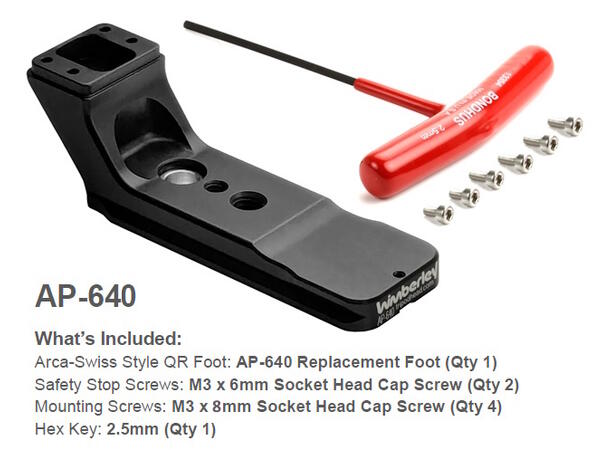 Wimberley AP-640 Erstatningsfot Til Sony Sony 400-800 f/6.3-8 G OSS 