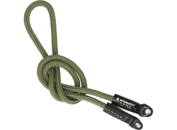 Artisan & Artist Kamerarem i silke Khaki ACAM-306A, Silke kamerarem 