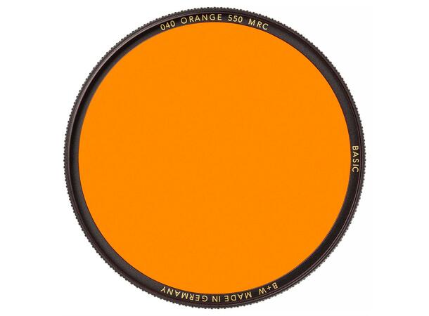 B+W Orange 58mm 550 MRC Basic Oransje filter for S/H fotografering