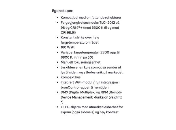 Broncolor LD F160 , BRUKT BRUKT, Se beskrivelse 