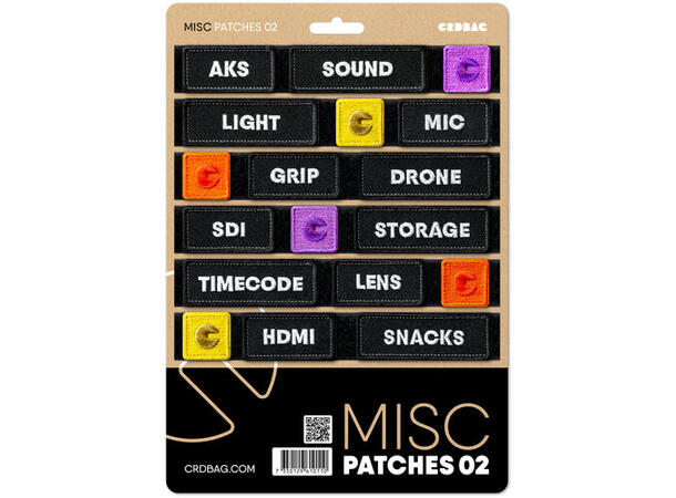CRDBAG Patches 02 Broderte borrelåsmerker til crdbag 