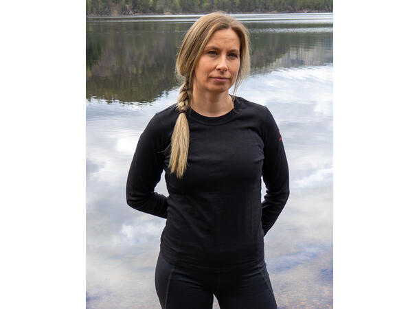 Flåttavvisende Langermet T-skjorte Large Sort 