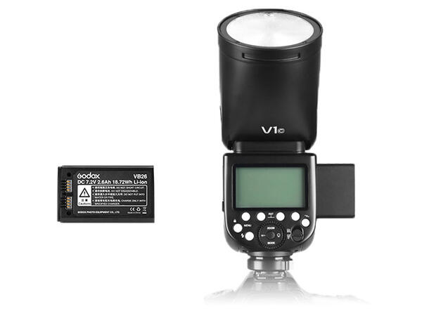 Godox V1-N for Nikon 76Ws, HSS Støtte, TTL, Kompakt