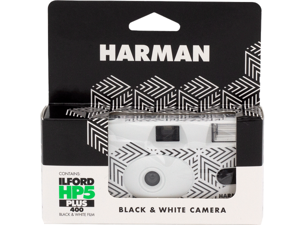 Ilford Single Use Camera HP5 Plus Sort/hvit engangskamera m/ 27 bilder 