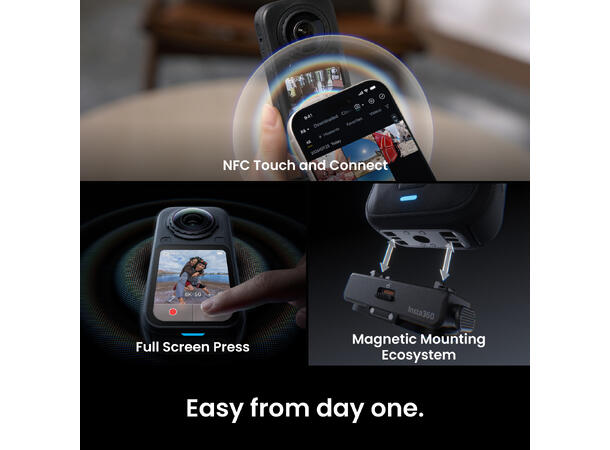 Insta360 X6 Standard Bundle Arctic White 8K 360° Actionkamera 