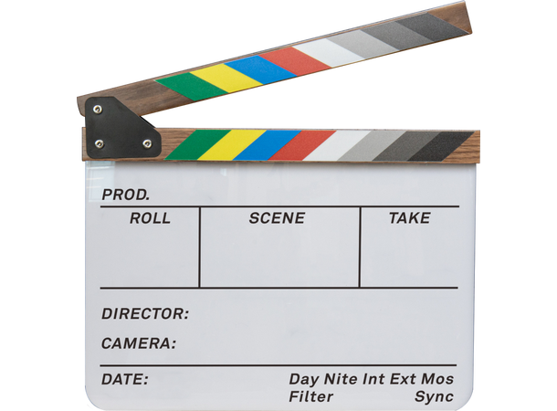 Kupo Clap Board 30x24 cm Clapper i hvit akryl 