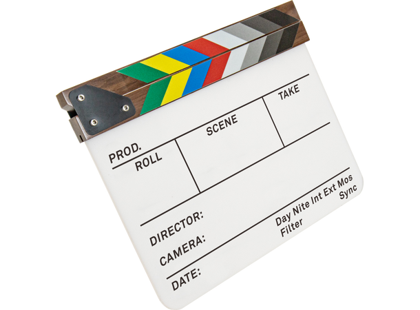 Kupo Clap Board 30x24 cm Clapper i hvit akryl 