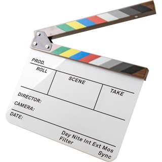 Kupo Clap Board 30x24 cm Clapper i hvit akryl