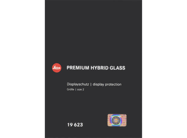Leica Premium Hybrid Glass, Size 2 Skjermbeskyttelse for M10, Q2, Q3. Q3 43 
